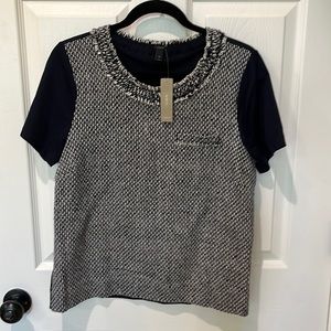 Jcrew tweed tshirt